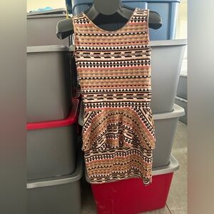 Geometric Patterned Sleeveless Dress p48